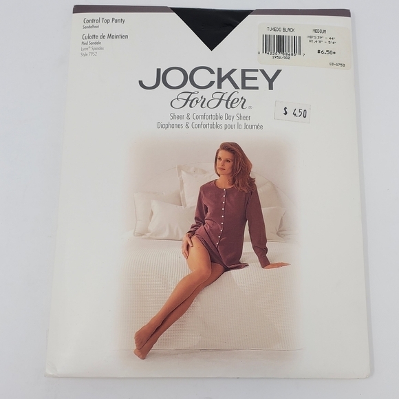 NOS VINTAGE JOCKEY FOR HER LOT OF 3 HOISERY PANTYHOSE NYLON STOCKINGS WOMEN - Picture 6 of 15
